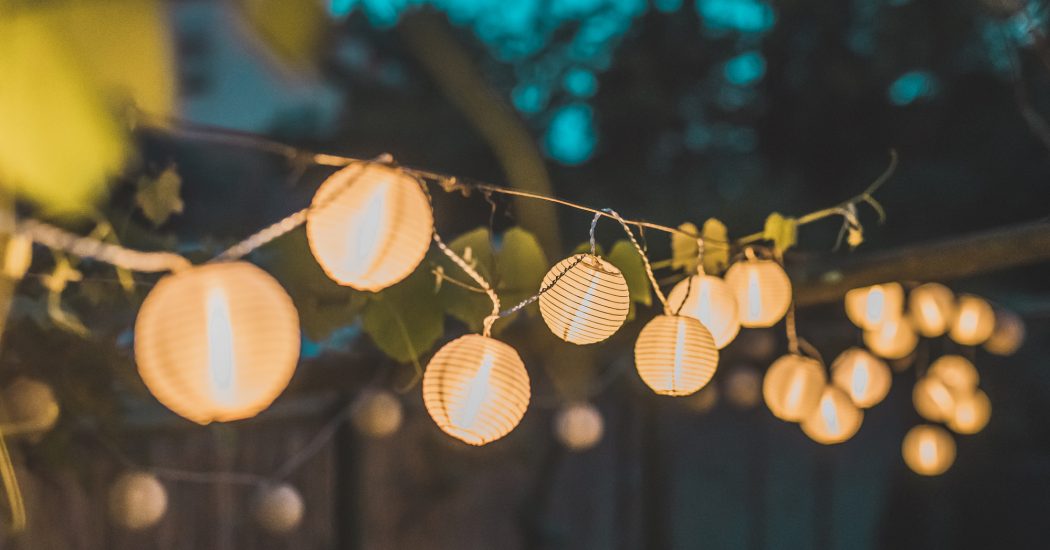 Round paper lanterns