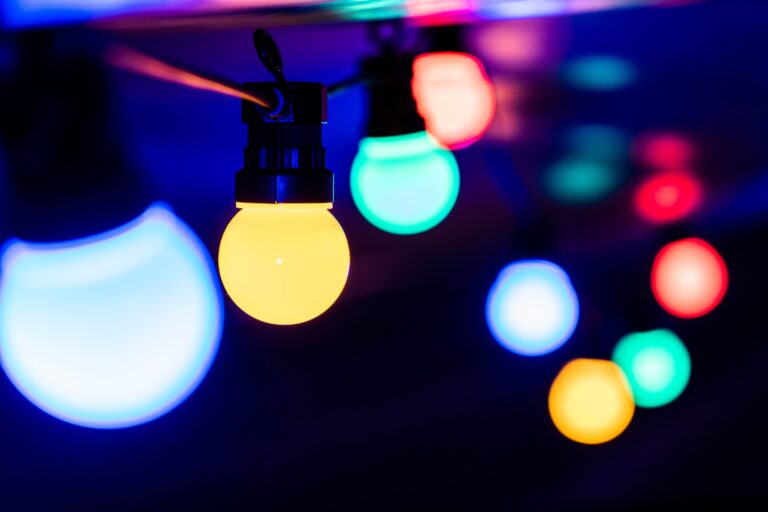 Colorful string lights