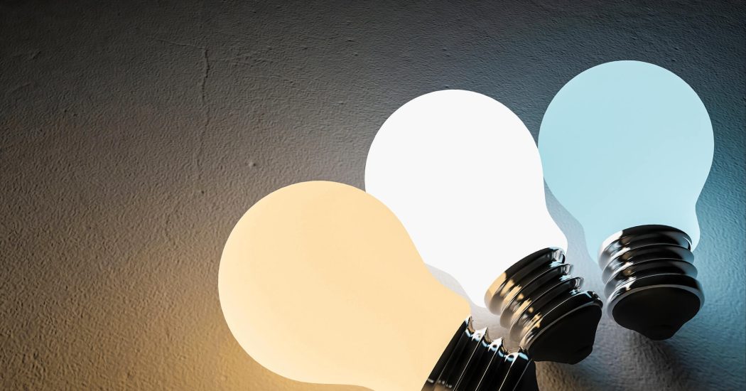 bulb with different color temperature