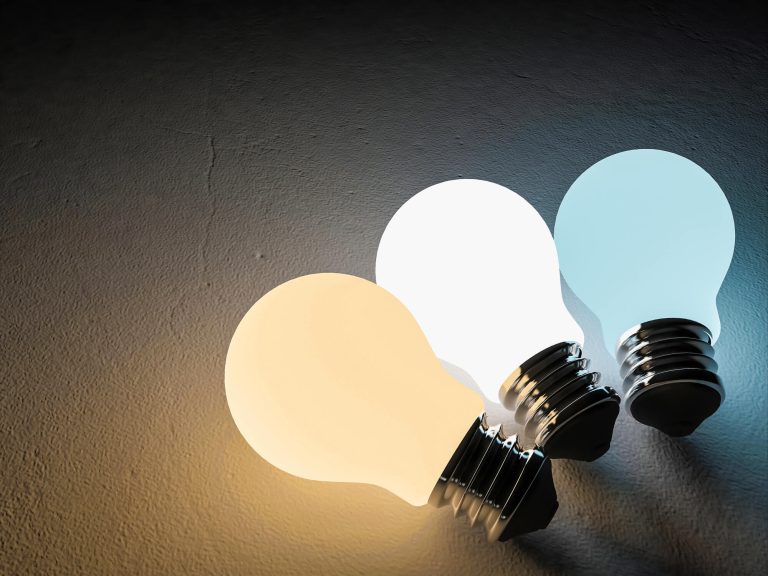 bulb with different color temperature